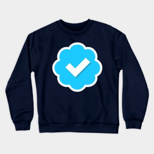 Verified Blue Check Crewneck Sweatshirt